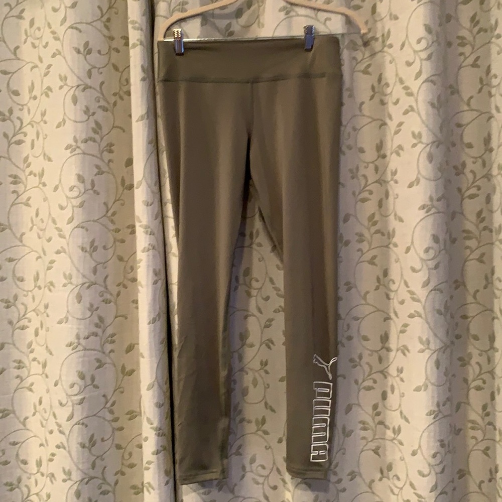 Green Puma Leggings